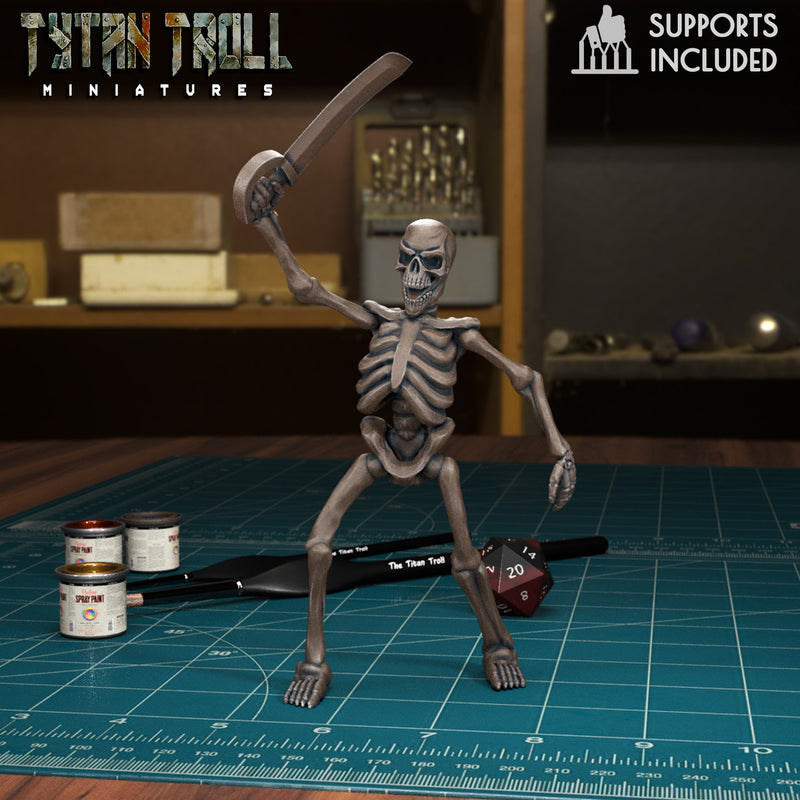 Skeleton 02  - TytanTroll Miniatures - DnD - Fantasy - Only-Games