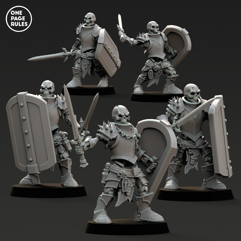 Vampiric Sword Skeleton Guard (5 Models) - Only-Games