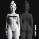 Sub Series 101a - Naked & Kneeling Female Prisoner Slave - Only-Games