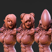 Space Elf Female Soldier Pose 2 - Only-Games