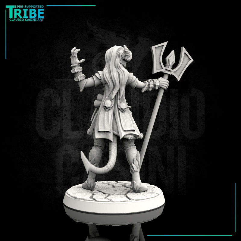(0063) Female human elf tiefling sorceress with elemental evocation - Only-Games
