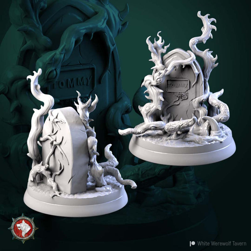 Grave and Mimic Grave 32mm pre-supported - Only-Games