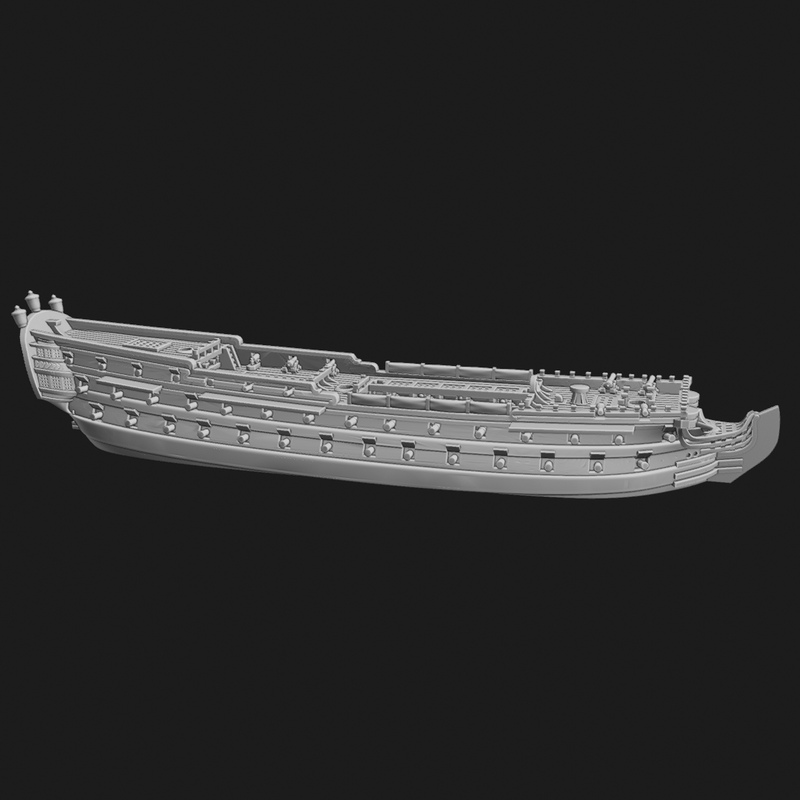 1/700 & 1/1200 San Juan Nepouceno-class (74 guns), 1765-1805 - Only-Games