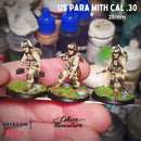 US paratroopers detachment - 28mm BUNDLE - 57 models + 2 guns - Only-Games