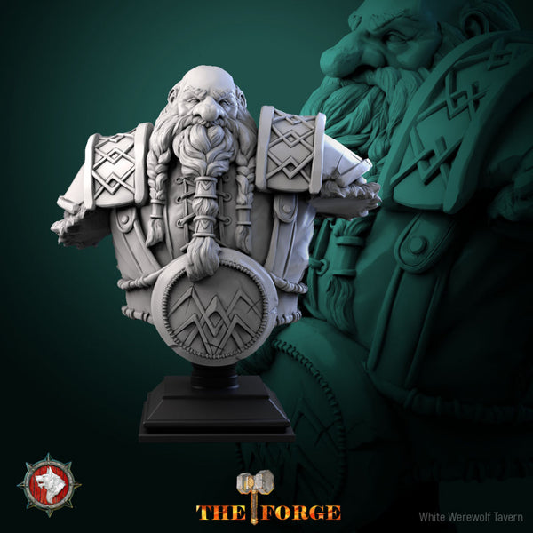 Dwarf bust pre-supported - Only-Games