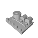 3D Printed Large Naval Fuel Depot Marker (x10) - Only-Games
