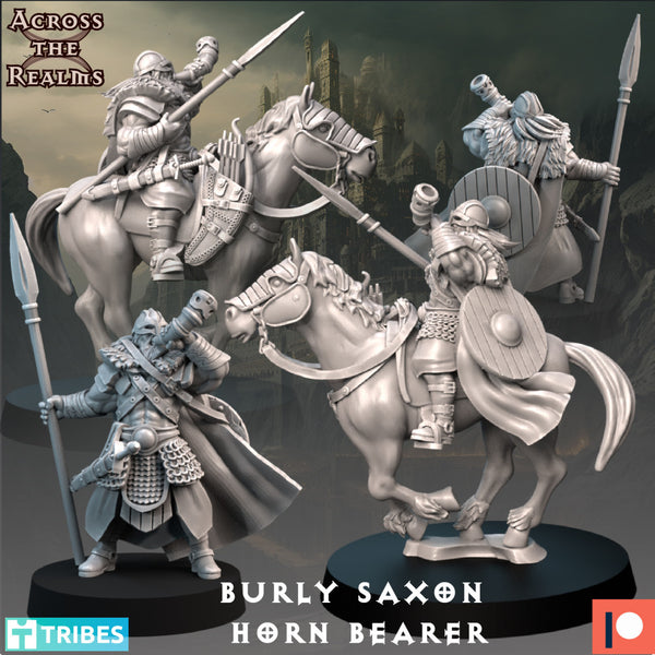 Burly Saxon Warrior Horn Bearer - Only-Games