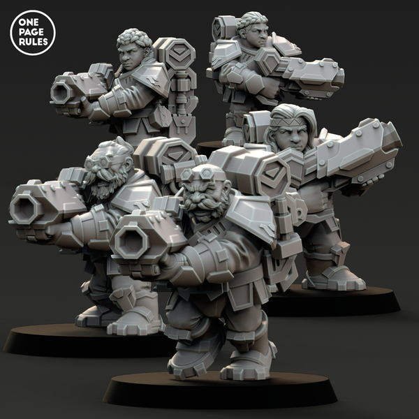 Guild Iron Blaster Warriors (5 Models) - Only-Games