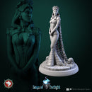 Drow girl Anneir 32mm and 75mm pre-supported + dnd 5e stats block - Only-Games