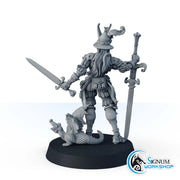 Guard with two swords, the Red Falcon infantry - Only-Games