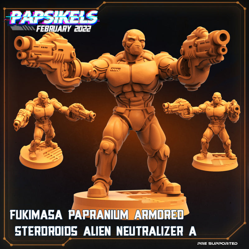 FUKIMASA PAPRANIUM ARMORED STERDROIDS ALIEN NEUTRALIZER A - Only-Games