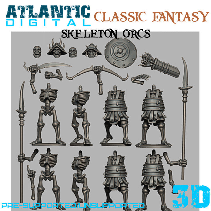 Skeleton Orcs - Puddle Bases - Only-Games