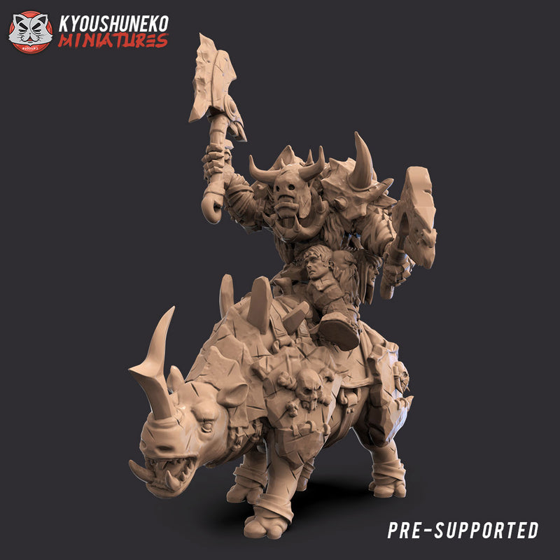 Black Orc War Boss Mounted - Only-Games