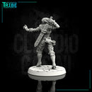 (0075) Female half-orc elf human tiefling warrior witch hunter with sword - Only-Games