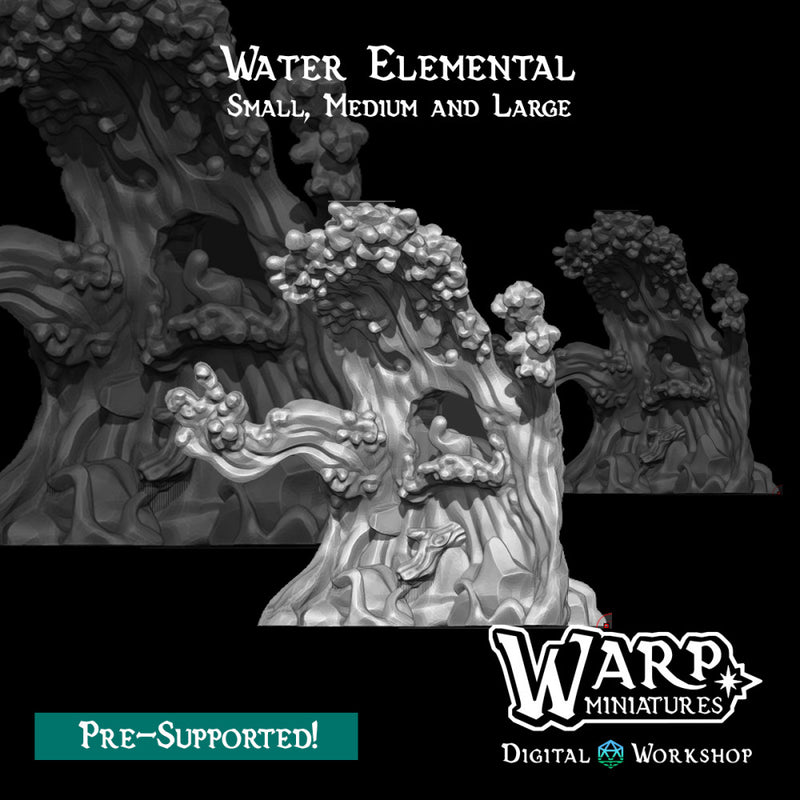 Water Elementals - Small, Medium and Large - Only-Games