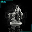 (0017) Male human half orc barbarian with weapons - Only-Games