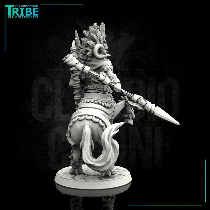 (0114) Male warrior centaur with spear and shield - Only-Games