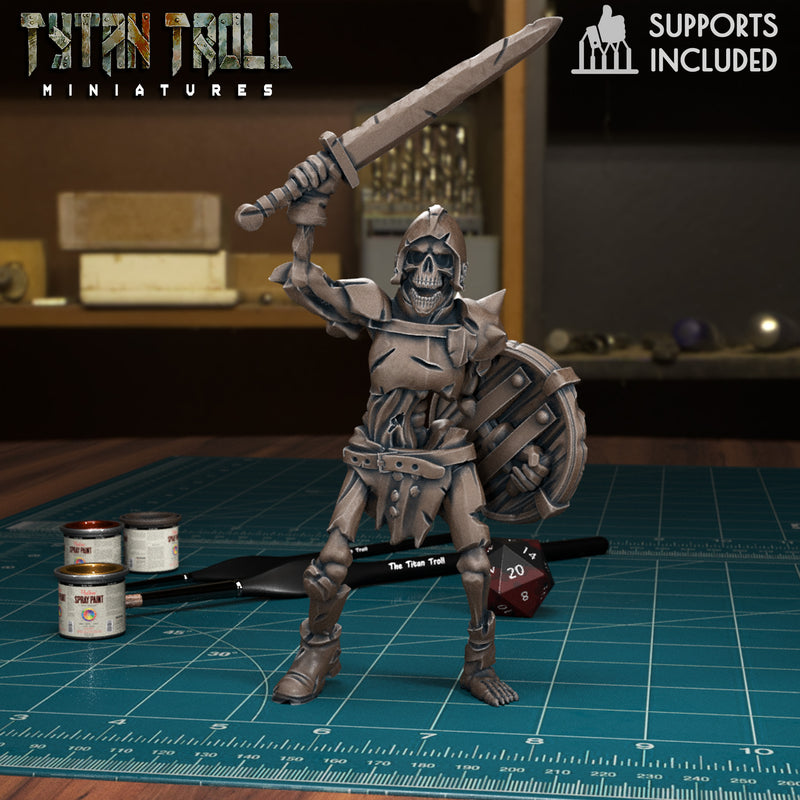 Skeleton Warrior 08 - TytanTroll Miniatures - DnD - Fantasy - Only-Games