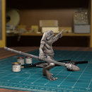 Frogfolk Spearman 06 - 32mm - DND - Pathfinder - Only-Games