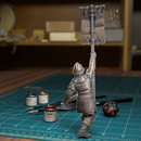 City Guard Banner - Frostgrave Pathfinder - Fantasy DND - TytanTroll Miniatures - Only-Games