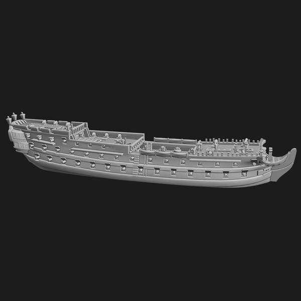 1/700 & 1/1200 HMS Conqueror 3rd rate (74 guns), 1801-22 - Only-Games