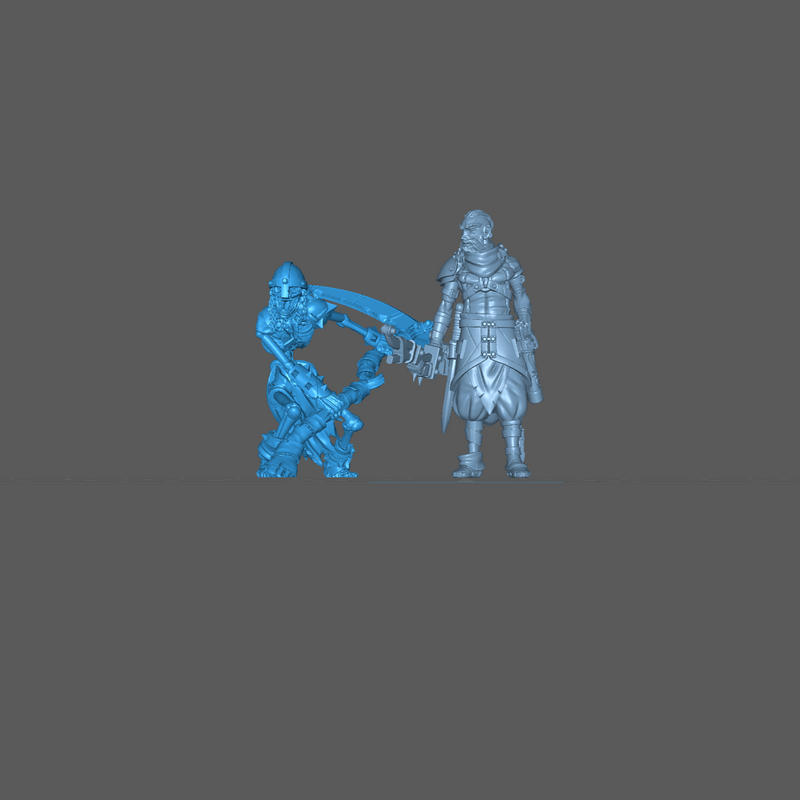 (0044) Skeleton warrior with scythe - Only-Games