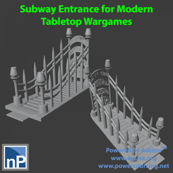 Subway Entrance for Modern Wargames - Only-Games