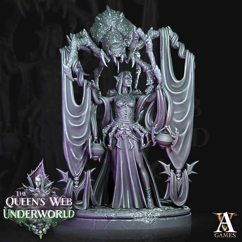 Dark Elves - Divine - Priestess - Pose 1 - Only-Games