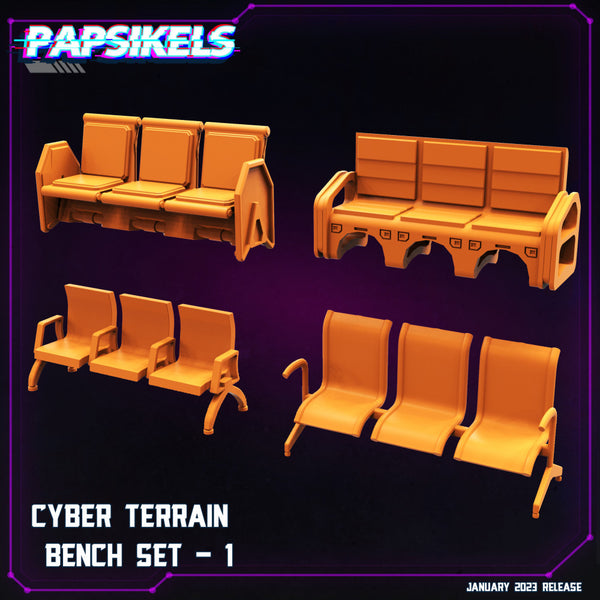 CYBER TERRAIN BENCH SET 1 - Only-Games