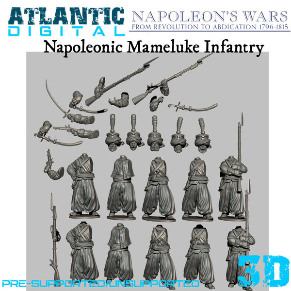 Mameluke Napoleonic Infantry - Puddle Bases - Only-Games