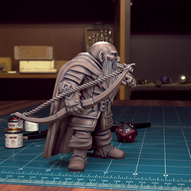 Male Dwarf 07 - TytanTroll Miniatures - DnD - Fantasy - 32mm - Only-Games