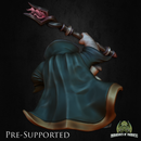 Abraham Blackmist [PRE-COLORED] 32mm Scale Dwarf Socerer Wizard - Only-Games