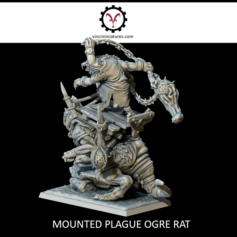 MOUNTED PLAGUE OGRE RAT - Only-Games