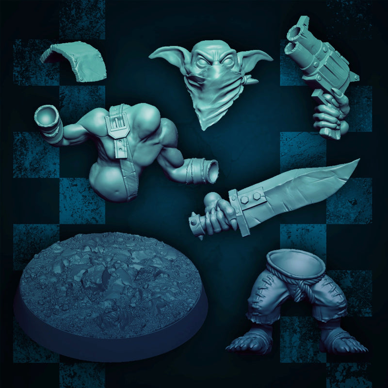 Goblin Lads - Modular Kit A (Elite Size) - Only-Games