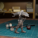 Farmer With Hay On Shoulder - TytanTroll Miniatures - DnD - Fantasy - Only-Games