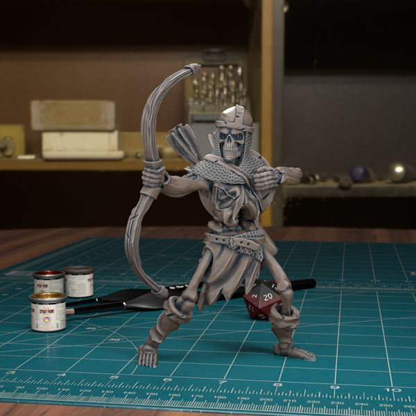 Skeleton Archer 02 - TytanTroll Miniatures - DnD - Fantasy - Only-Games
