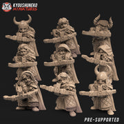 Female Dwarven Crossbow Unit (9 Dwarves) - Only-Games