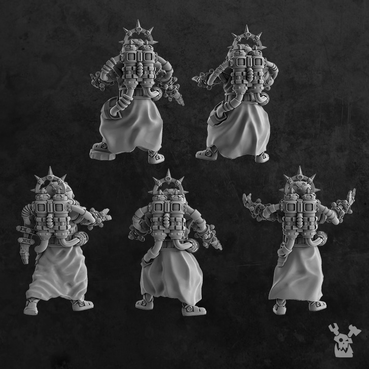 Machine Cult Shock priests x5 - DakkaDakka.Store - Miniatures by Only ...