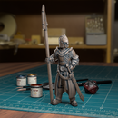 Town Guard Female Halberd 02 - Frostgrave Pathfinder - Fantasy DND - TytanTroll Miniatures - Only-Games