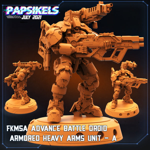 FKMSA ADVANCE BATTLE DROID ARMORED HEAVY ARMS UNIT - A - Only-Games