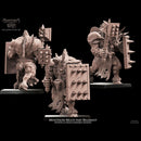 Minotaurs with weapon & shield multi-part regiment (5 miniatures) - Only-Games