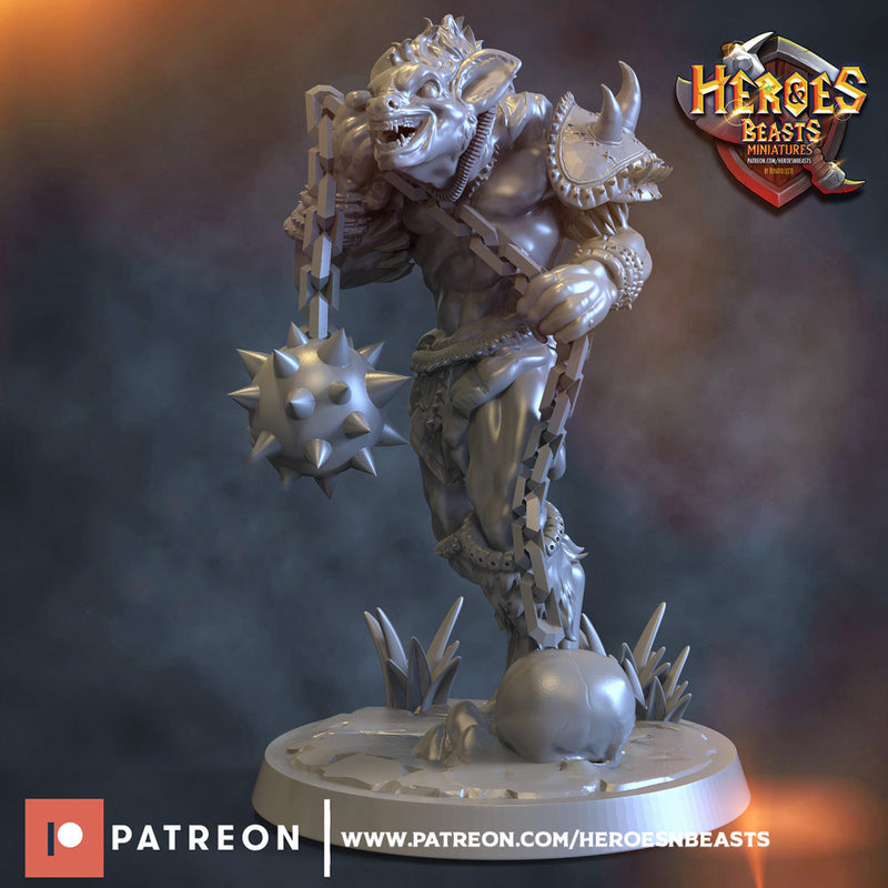 Gnoll mercenary warrior 6 - Flail - Only-Games