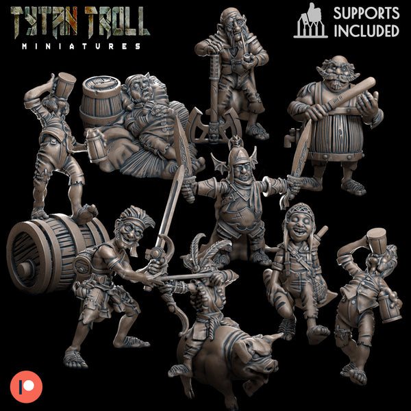 Halfling Bundle - Fantasy DND Miniatures - TytanTroll Miniatures - Only-Games
